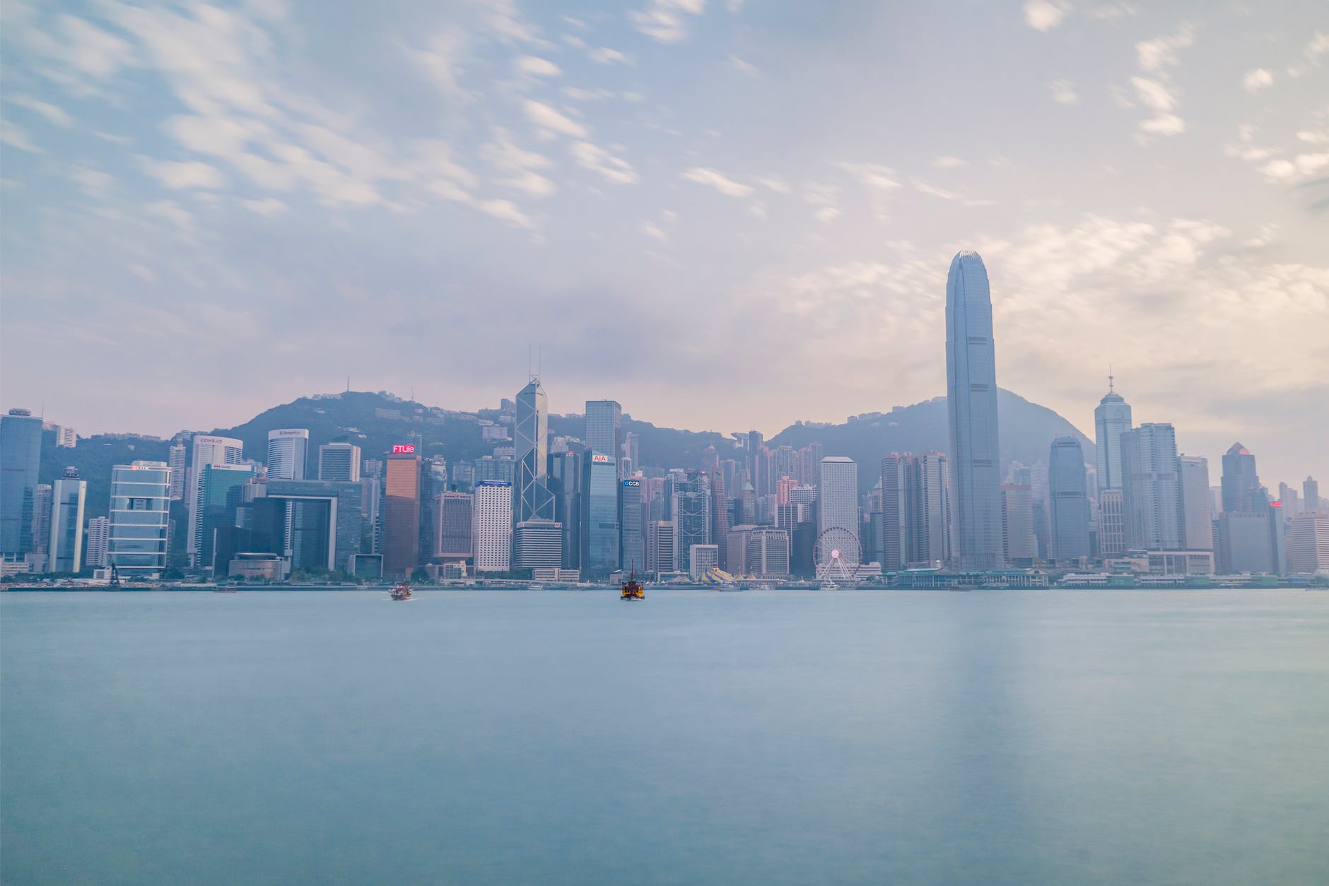 skyline photography of hong kong city